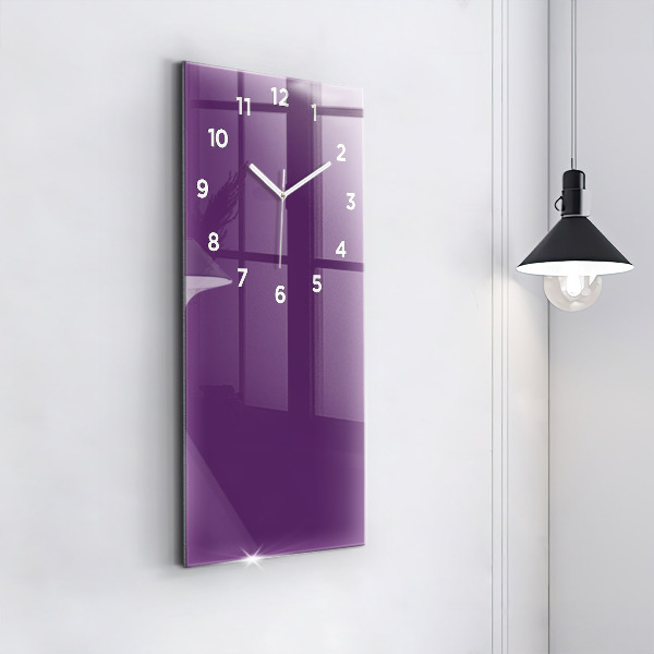 Vertical wall clock Violet