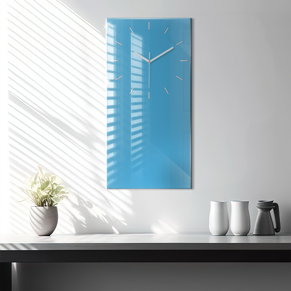 Vertical wall clock Color blue