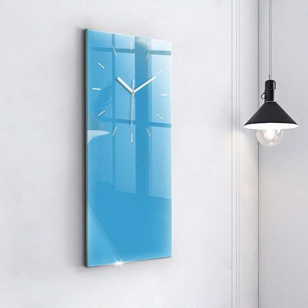 Vertical wall clock Color blue