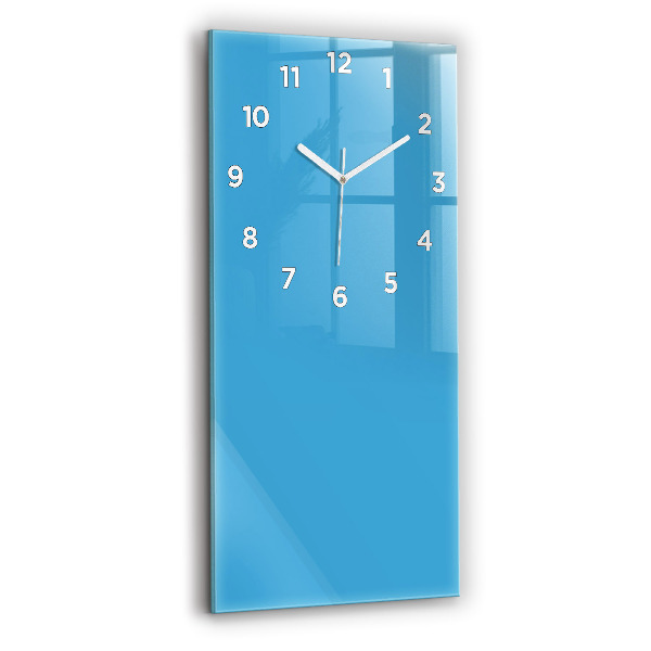 Vertical wall clock Color blue