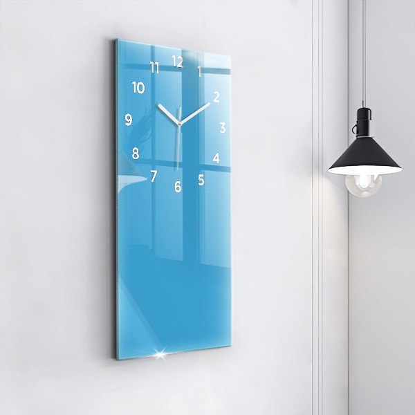 Vertical wall clock Color blue
