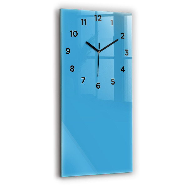 Vertical wall clock Color blue