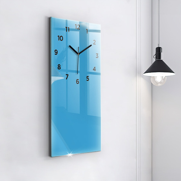 Vertical wall clock Color blue