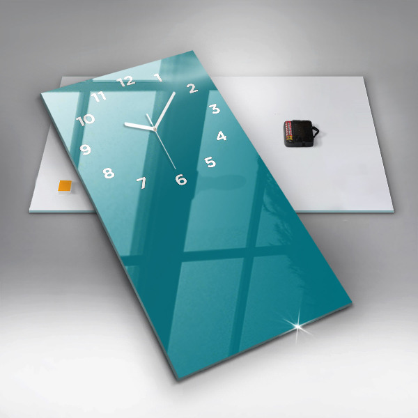 Vertical wall clock Sea color