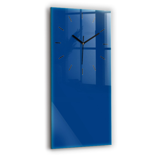 Vertical wall clock Blue color