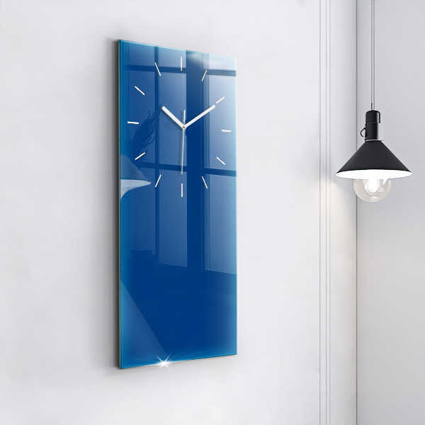 Vertical wall clock Blue color