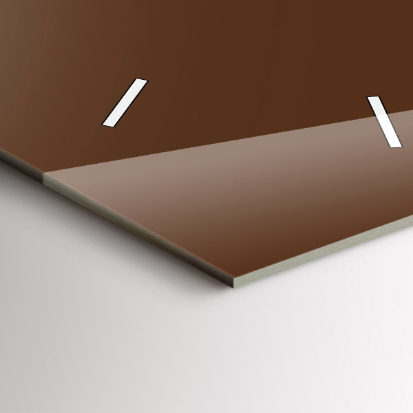 Vertical wall clock Brown color