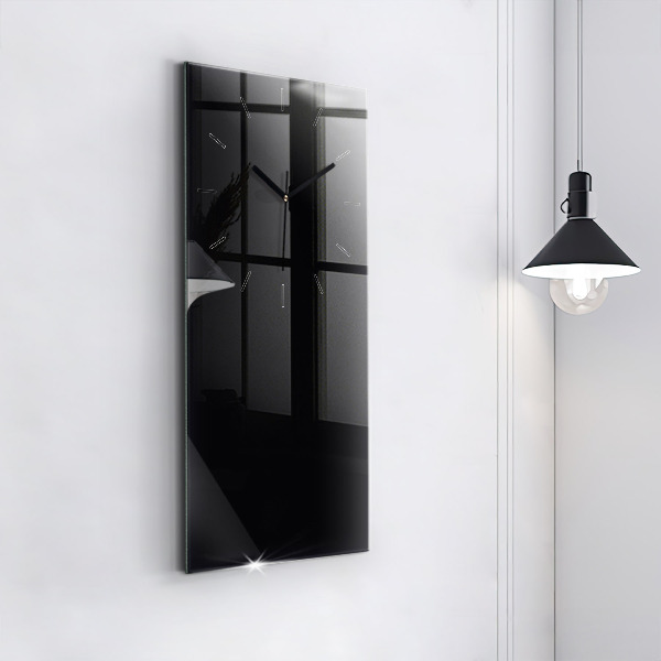 Vertical wall clock Color black