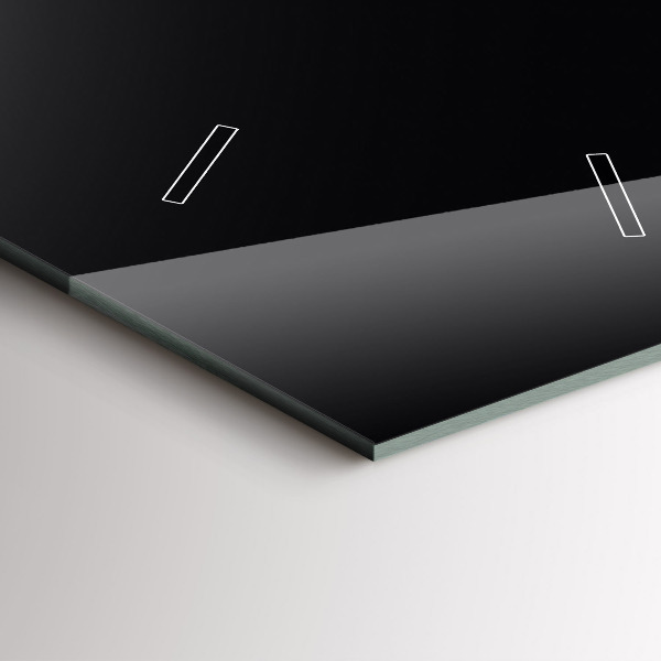 Vertical wall clock Color black