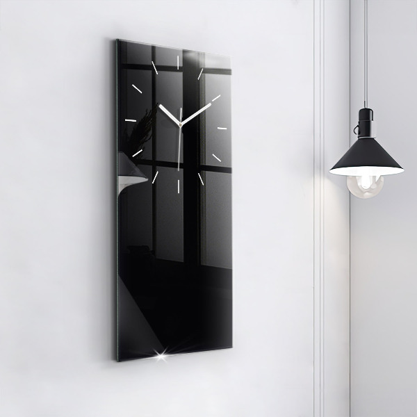 Vertical wall clock Color black
