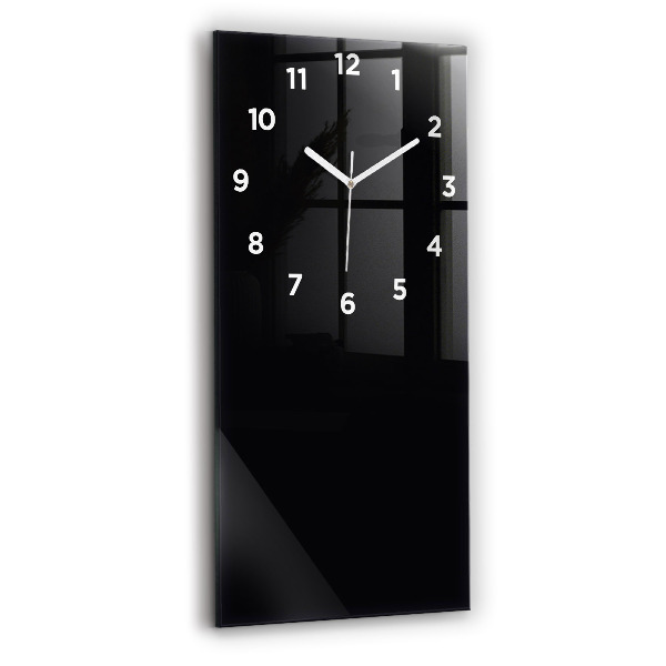 Vertical wall clock Color black