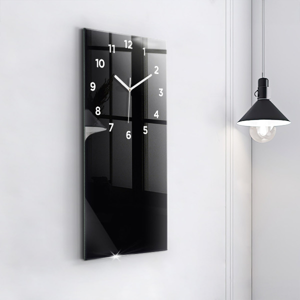 Vertical wall clock Color black