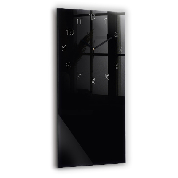 Vertical wall clock Color black