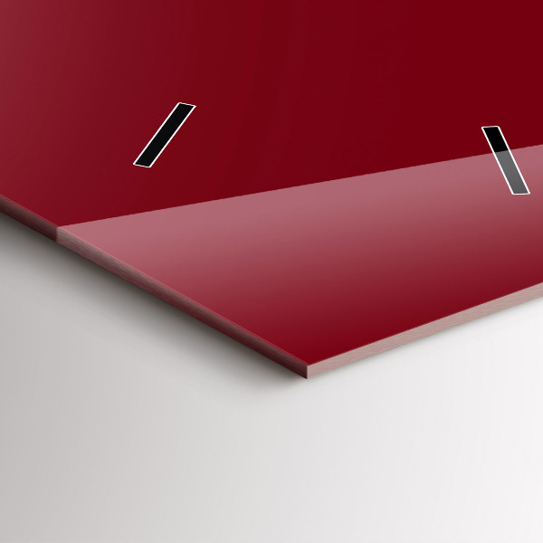 Vertical wall clock Burgundy color