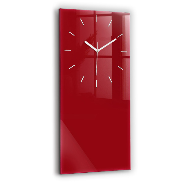 Vertical wall clock Red color