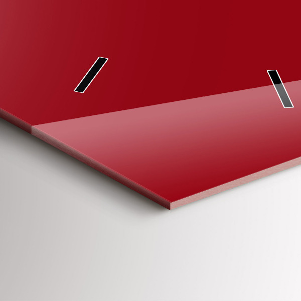 Vertical wall clock Red color