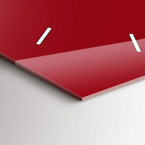 Vertical wall clock Red color