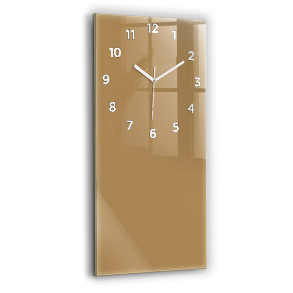 Vertical wall clock Color dark beige