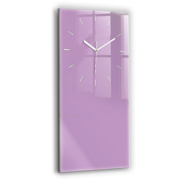 Vertical wall clock Lilac color