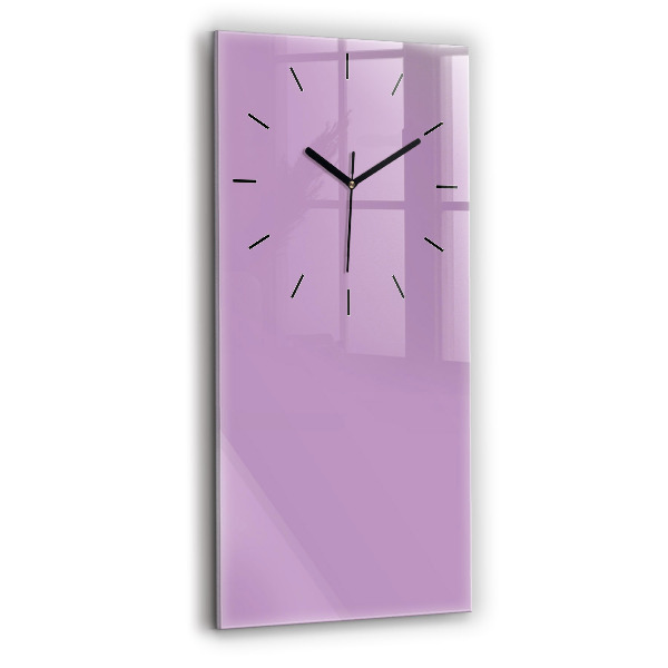 Vertical wall clock Lilac color