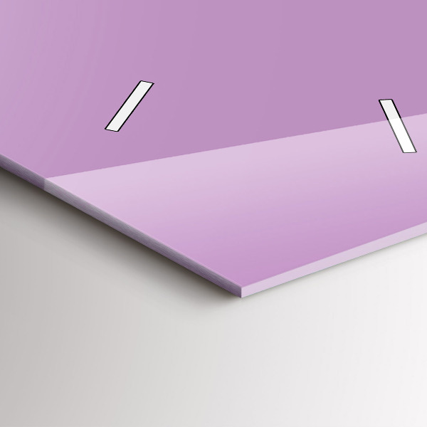 Vertical wall clock Lilac color