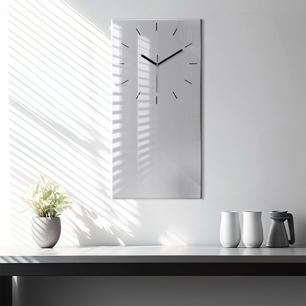Vertical wall clock Color light gray