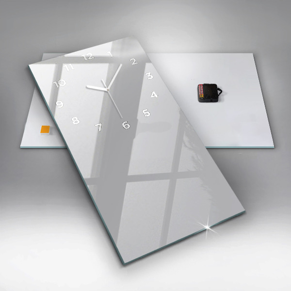 Vertical wall clock Color light gray