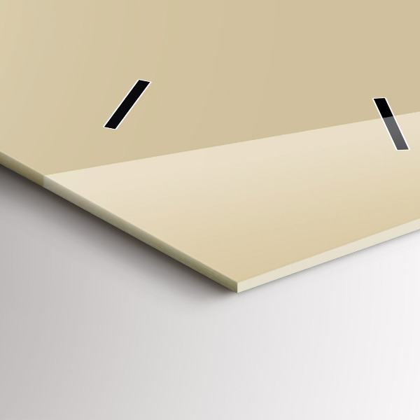 Vertical wall clock Beige color