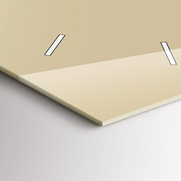 Vertical wall clock Beige color