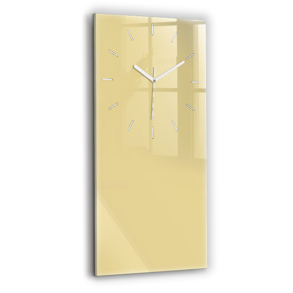 Vertical wall clock Cream color