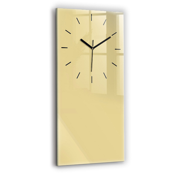 Vertical wall clock Cream color