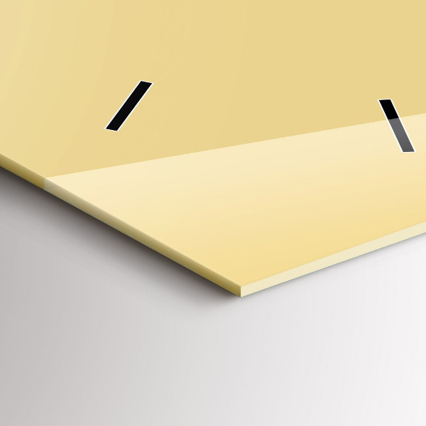 Vertical wall clock Cream color