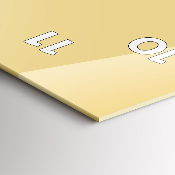 Vertical wall clock Cream color