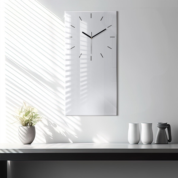 Vertical wall clock Color dark white