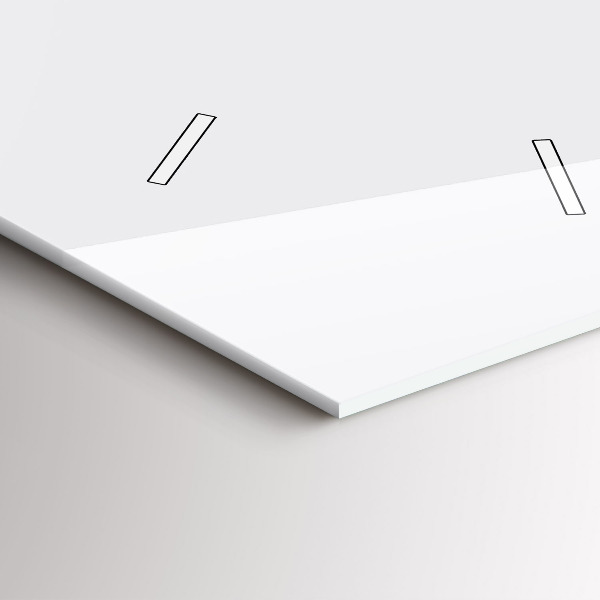 Vertical wall clock Color dark white