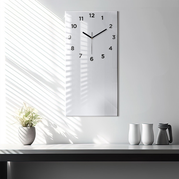 Vertical wall clock Color dark white