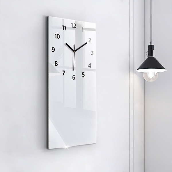Vertical wall clock Color dark white