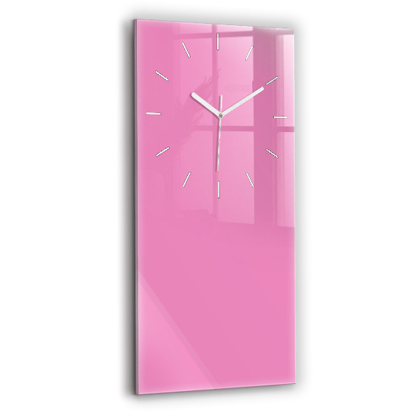 Vertical wall clock Color pink