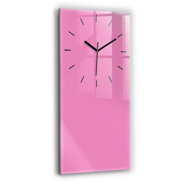 Vertical wall clock Color pink