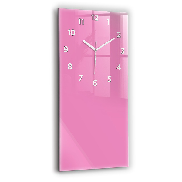 Vertical wall clock Color pink