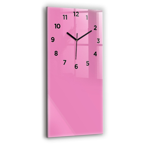 Vertical wall clock Color pink