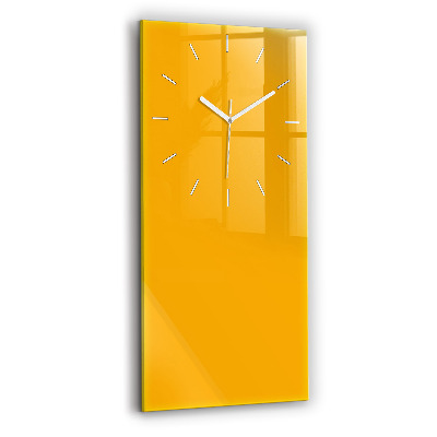 Vertical wall clock Color golden yellow