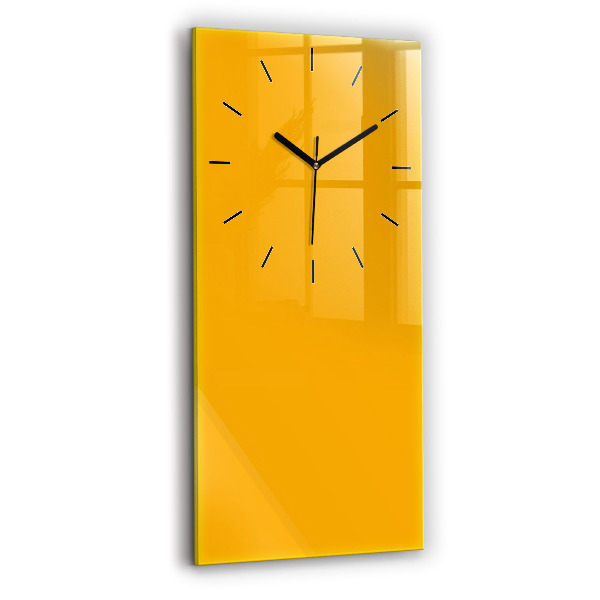 Vertical wall clock Color golden yellow