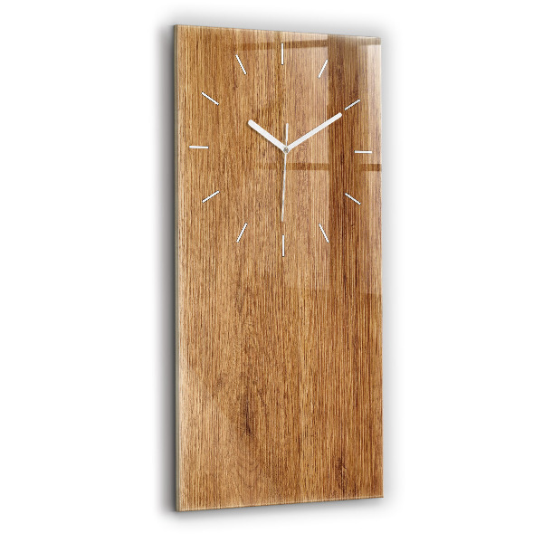 Vertical wall clock Light wood