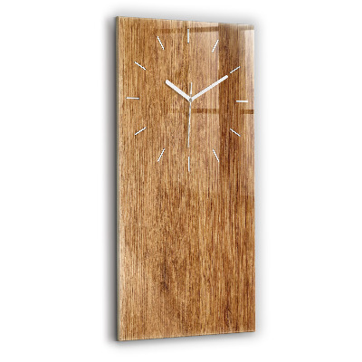 Vertical wall clock Light wood