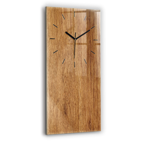 Vertical wall clock Light wood