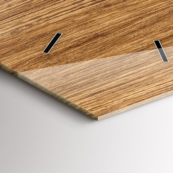 Vertical wall clock Light wood