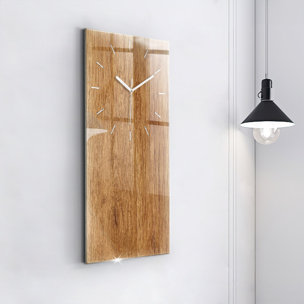 Vertical wall clock Light wood