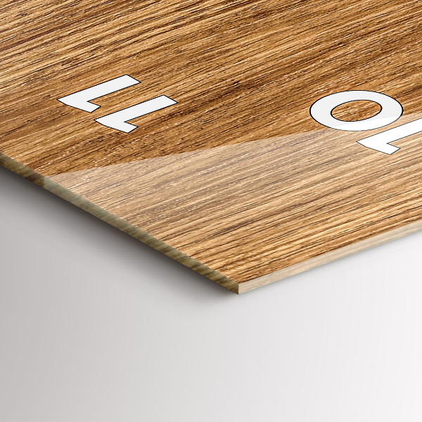 Vertical wall clock Light wood