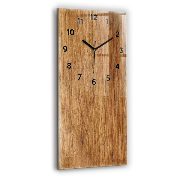 Vertical wall clock Light wood